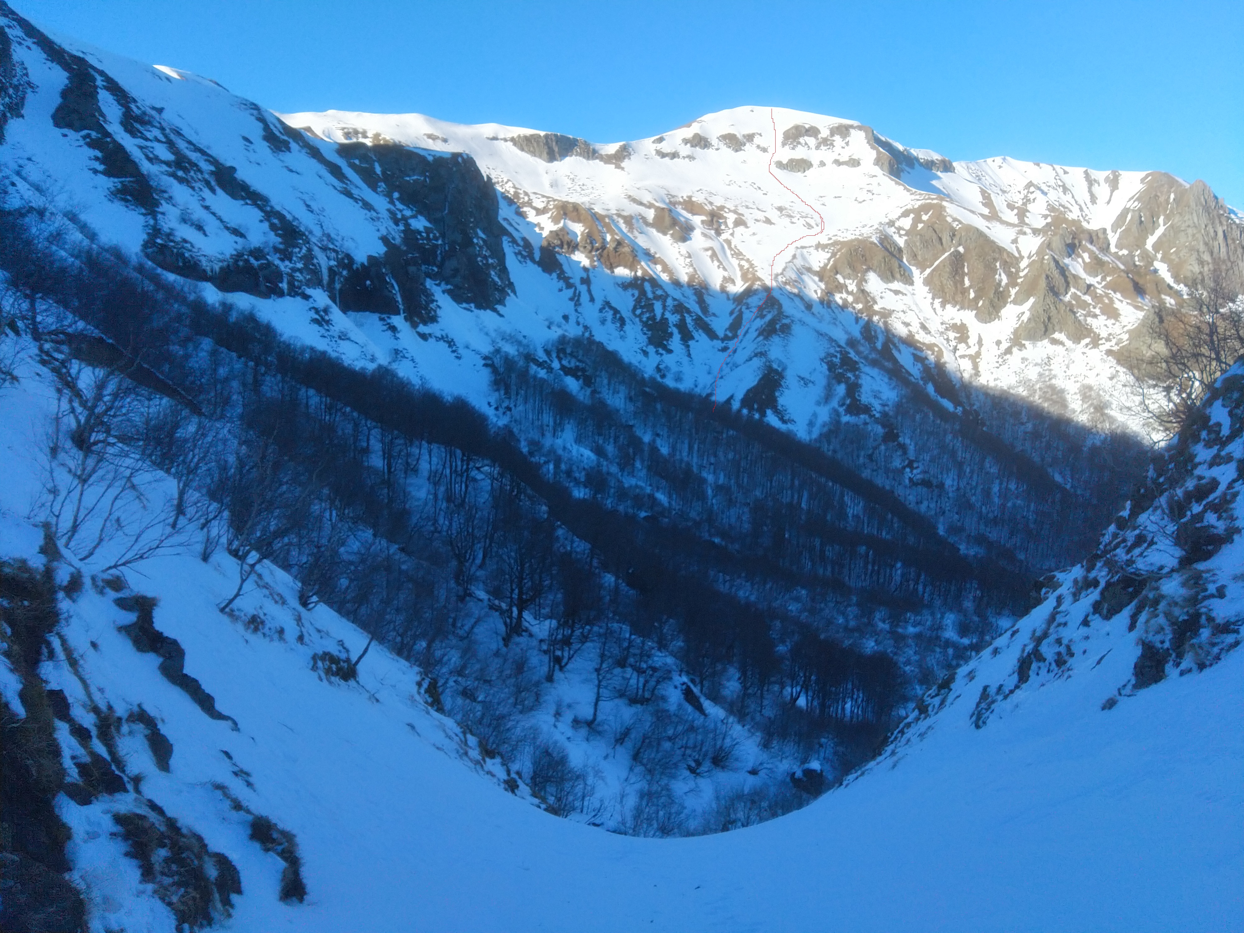 cacadogne vue aiguillette trace